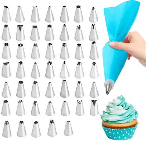 8 10 16pcs Set Silicone Pastry Bag Tips Kitchen Cake Icing Piping Cream