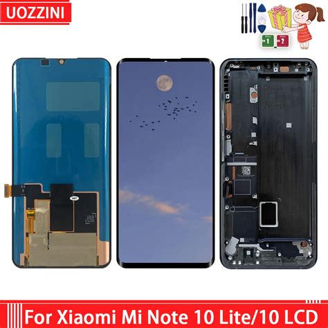 Super Amoled Lcd For Xiaomi Mi Note 10 Note 10 Lite Note 10 Pro Lcd