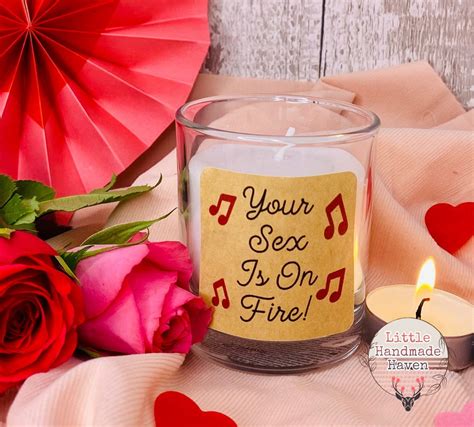 Valentines Day Candle Your Sex Is On Fire Gift Present Novelty Funny Gift Box V Etsy
