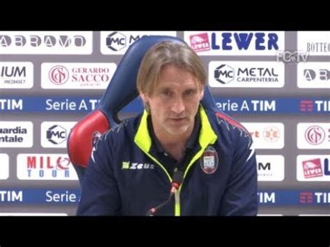 JuveCrotone Mister Nicola In Conferenza YouTube