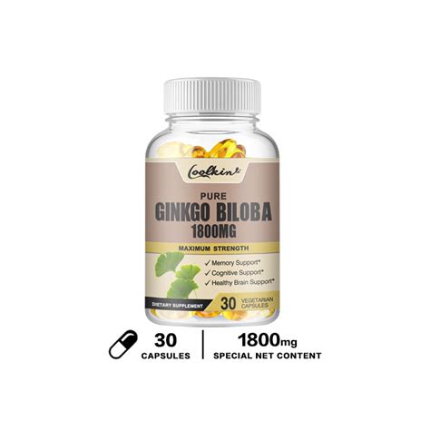 Ginkgo Biloba 1800 Mg Capsules Organic Ginkgo Biloba Supports Memory And Brain Function