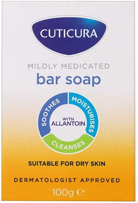 6 X Cuticura Mildly Medicated Bar Soap 100g