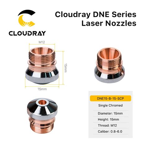 Cloudray DNE Series Laser Nozzles Type B Dia 15 17mm Single Double