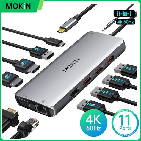 Mokin Usb C Dual Monitor Docking Station To Dual Hdmi Adapter With K