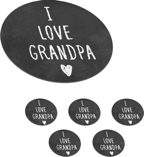 Onderzetters Voor Glazen Rond Quotes I Love Grandpa Spreuken