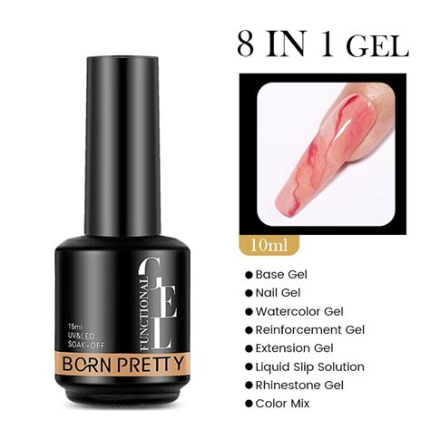 8 In 1 Nail Glue Gel 15ml Born Pretty