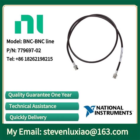 NI BNC BNC LINE 779697 02 1 Pin BNC Male To 1 Pin BNC Male Coaxial