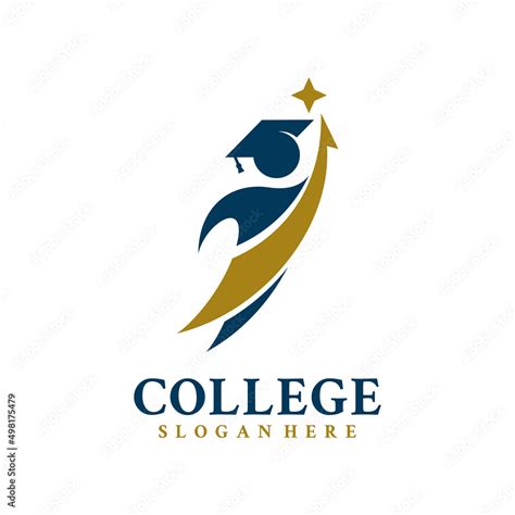 Graduate hat and college student logo vector. Education logo template ...