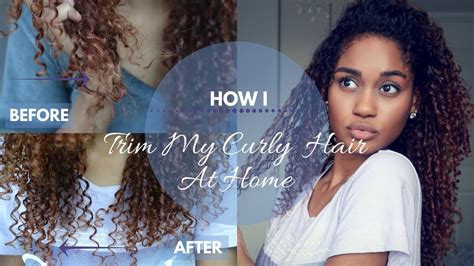 How I Trim My Curly Hair At Home Zarina Patricia Youtube