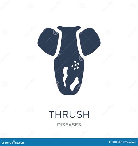 Thrush Icon. Trendy Modern Flat Linear Vector Thrush Icon On White