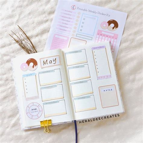 Printable Bullet Journal Kit Bullet Journal Printable