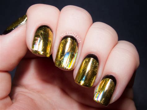 Party Perfect Black And Gold Nail Art Ideas Chalkboard Nails