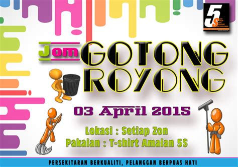 Poster Gotong Royong Sketsa