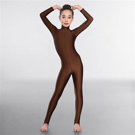 1st Position Long Sleeved Keyhole Back Dance Catsuit Dazzle Dancewear Ltd