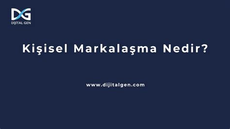 Kişisel Markalaşma Nedir YouTube