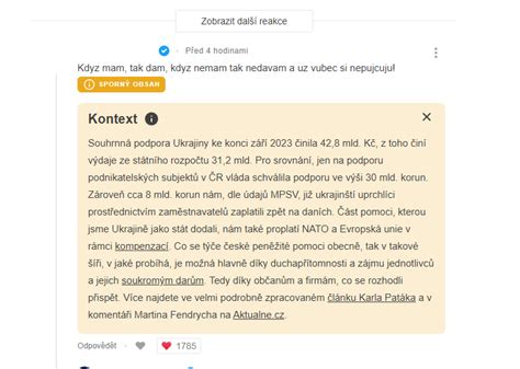 Novinka na novinkách - Fact check v komentářích. : r/czech