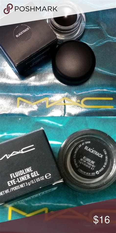 Mac Fluidline Eye Liner Gel Blacktrack New Nib Eyeliner Eyeliner