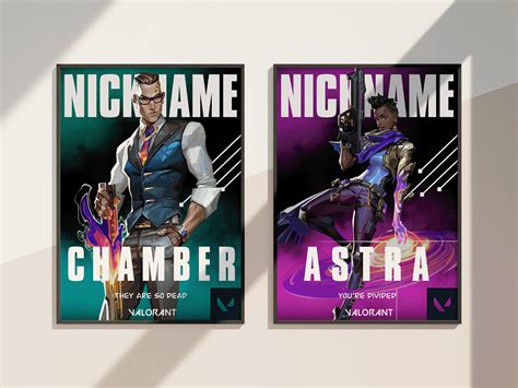 valorant poster valorant personalized valorant game poster reyna