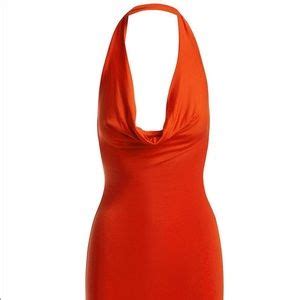 Naked Wardrobe Dresses Naked Wardrobe The Cowl Neck Mini Dress In Poppy Poshmark