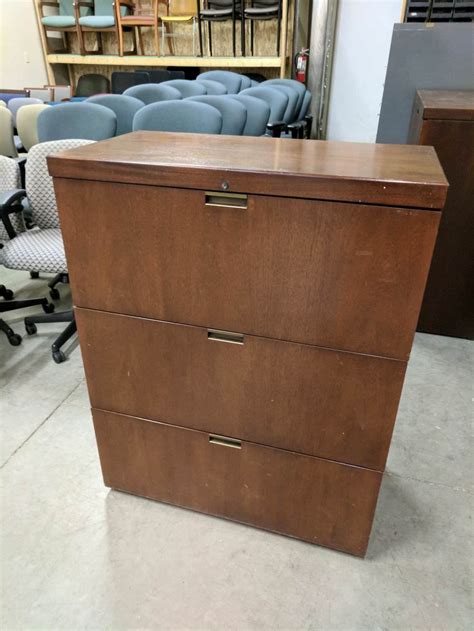 Solid Wood Walnut Drawer Lateral Filing Cabinets Inch Wide