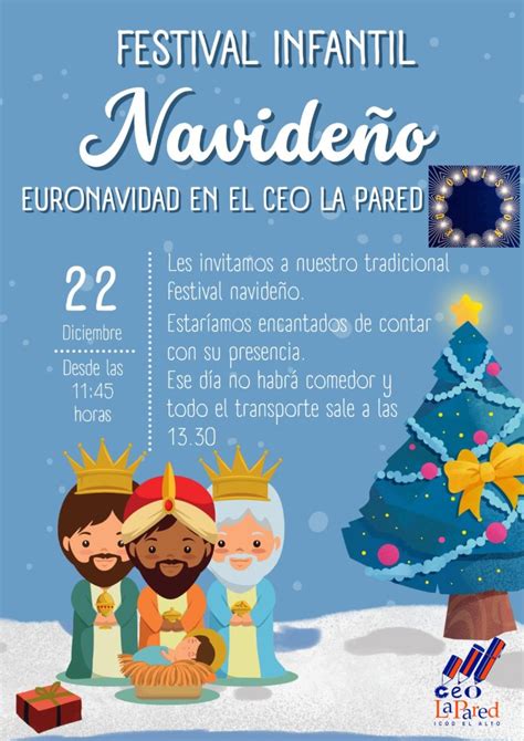 Festival Infantil navideño Euronavidad en el CEO La Pared CEO LA PARED