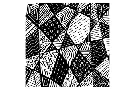 Doodle Art Zentangle Wall Art Geometric Graphic By Han Dhini