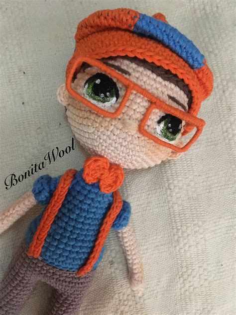 Pdf Pattern Blippi Amigurumi Blippi Crochet Pattern Blippi Etsy