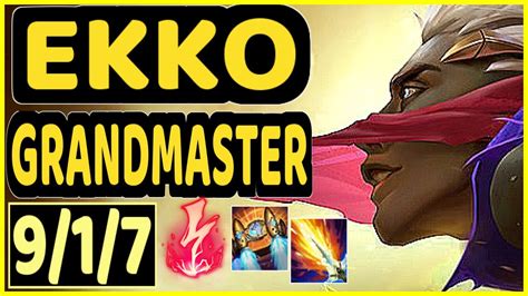 Mask Ekko Kda Mid Gameplay Kr Ranked Grandmaster Youtube