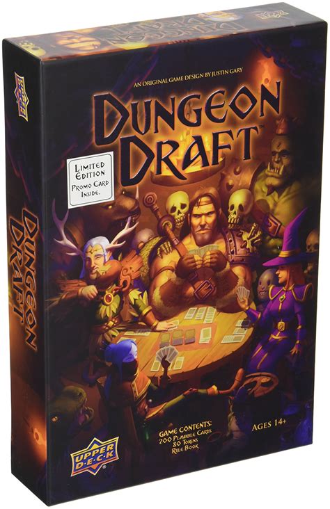 Amazon.com: Upper Deck Entertainment Dungeon Draft Strategy Board Game ...