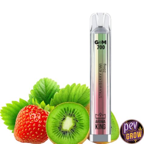 Buy Ak Gem Disposable Pod Strawberry Kiwi Aroma King At Pevgrow