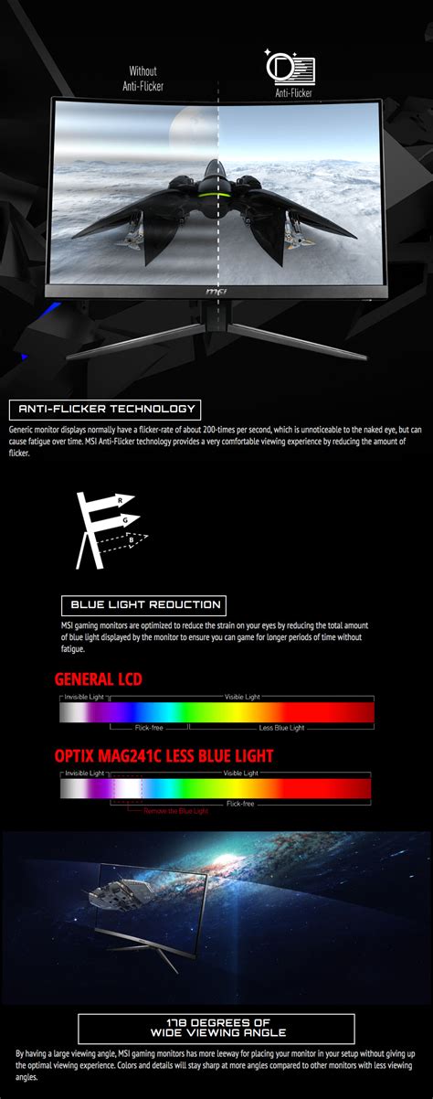 Buy MSI MAG241C FHD 144hz Freesync Curved 24in Monitor [MAG241C] | PC ...