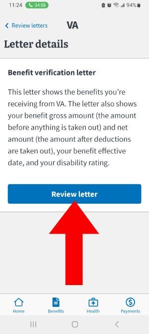 How To Download Your Va Benefits Award Letter Veterans Guide A