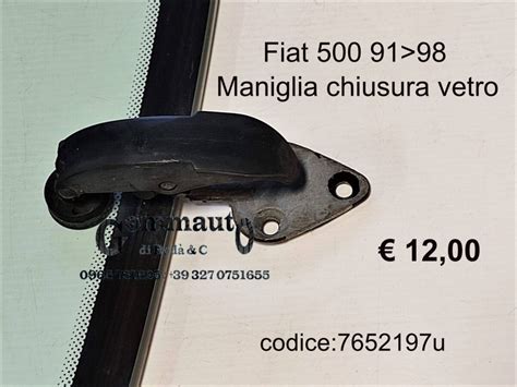 Vetro Apribile Post Sx Completo Fiat 500 Gommauto Di Roda