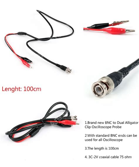 Visit To Buy Sale Pcs Bnc Q Male Plug To Dual Alligator Clip