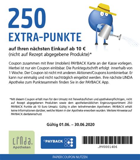 PAYBACK Coupon Tabs LINDA Apotheken