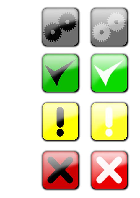 Clipart - status icons II