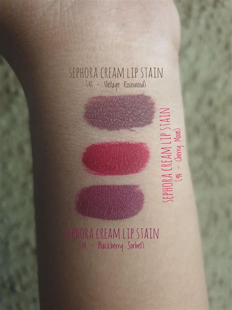 Sephora Cream Lip Stain Swatches : r/IndianMakeupAddicts