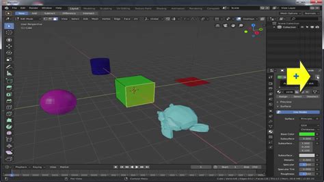 Blender 3d Material E Cores No Blender Youtube