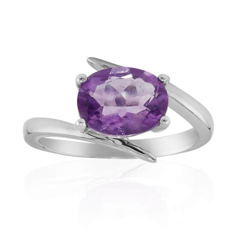 Anello In Argento Con Fluorite Viola Qn Gioielli Juwelo