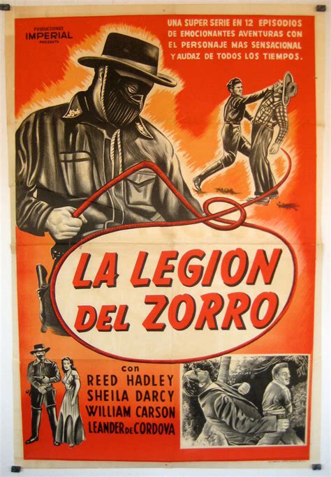 LEGION DEL ZORRO LA MOVIE POSTER ZORRO S FIGHTING LEGION MOVIE