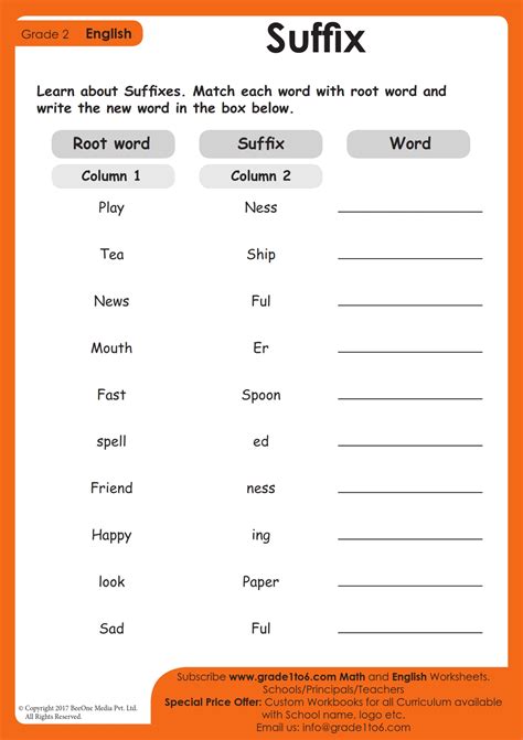 Suffix Worksheet Education World Worksheets Library