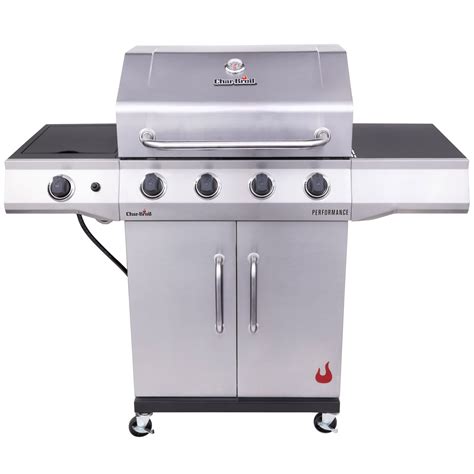 Char-Broil Performance Series 4-Burner Gas Grill with Cover, 435 sq in Cooking Space, Side