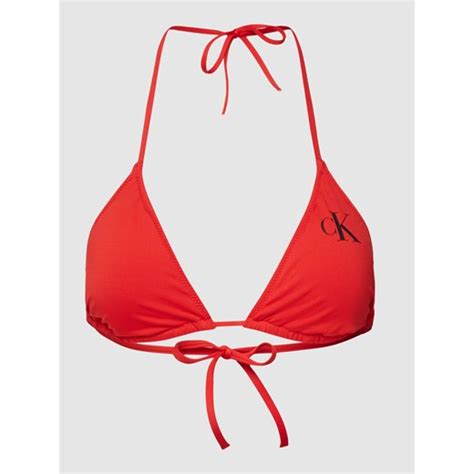 Top Bikini Z Nadrukiem Logo Calvin Klein Underwear Peek Cloppenburg