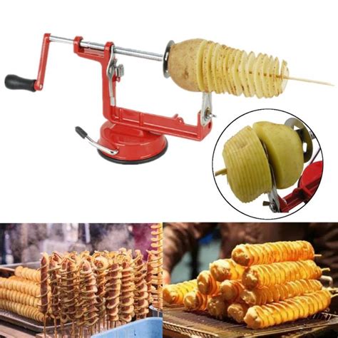 Easy Manual Stainless Steel Potato Twisted Spiral Slicer Twist Potato