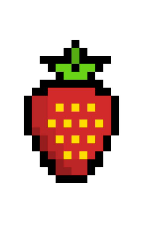 Pixel Art Strawberry Png Png Images For Editing Mario Star Photo | The ...