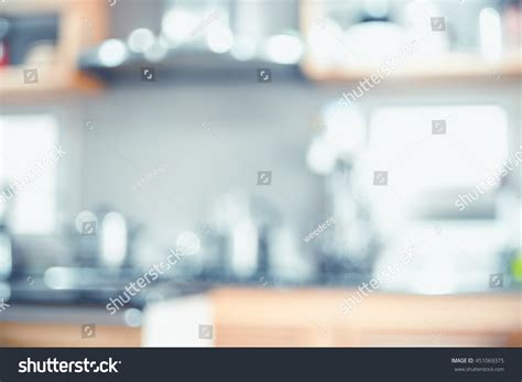 Blurred Backgroundmodern Kitchen Bokeh Light Vintage Stock Photo