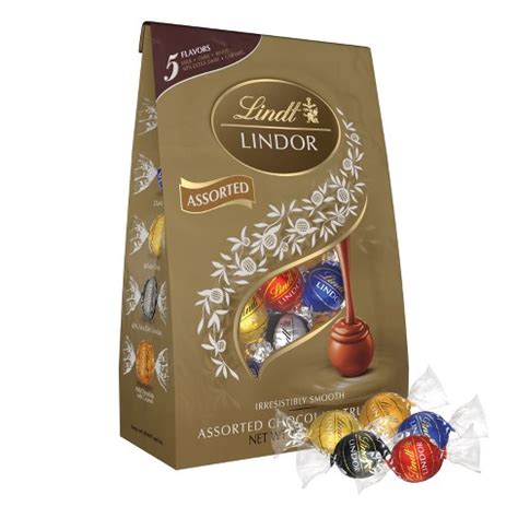 Lindt Lindor Assorted 5 Flavor Chocolate Candy Truffles - 15.2 Oz. : Target