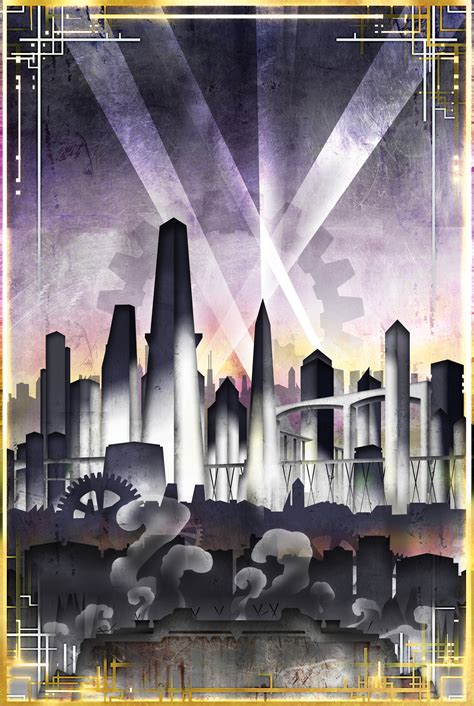 Art Deco City Print – Forge22 Design