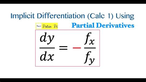 A Different Way To Do Implicit Differentiation Using Partial