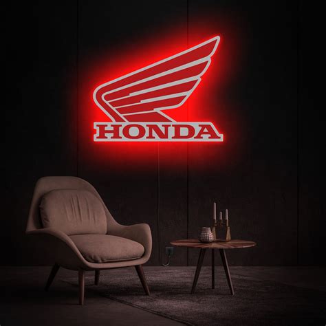 Honda Neon Sign Honda Logo Wall Art Honda Light Sign Honda Etsy